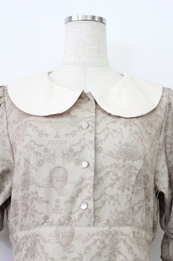 画像5: m petit by misako / NINA’Sコラボトワルドジュイワンピース M ベージュ T-26-03-16-041-LO-OP-SA-ZT (5)