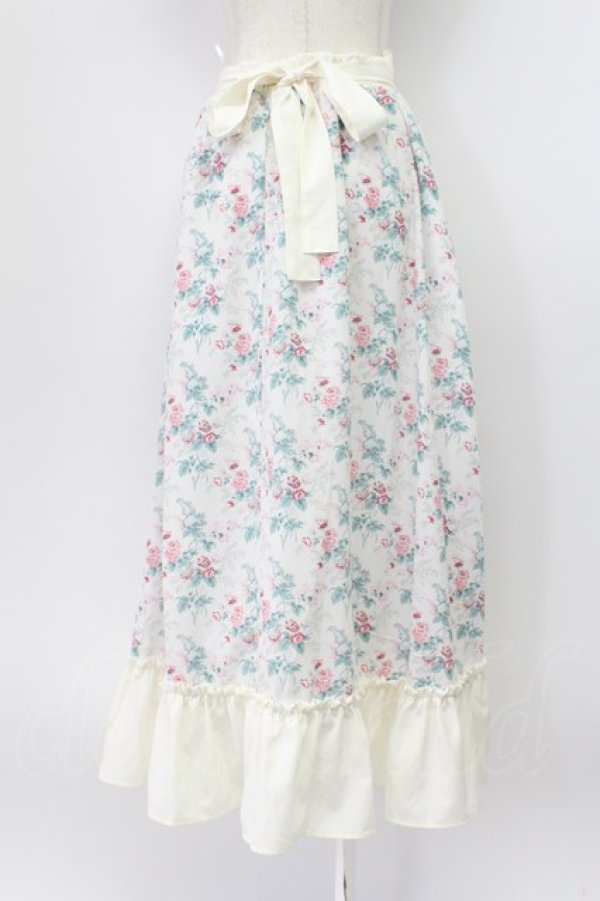 画像2: Kurumi Collaboration / グレイスフルコルセット風ロングスカート M 白 T-26-03-16-044-GO-SK-SA-ZT (2)