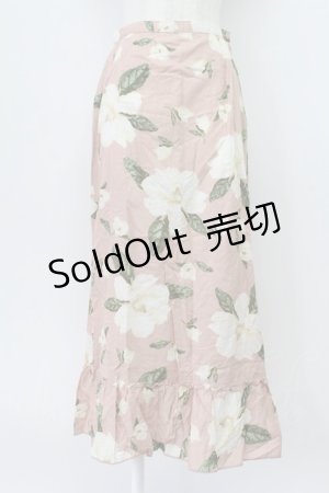画像: KANEKO ISAO / フラワーロングスカート  ピンク T-26-03-16-045-EL-SK-IG-ZT