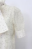 画像6: An MILLE / ドット半袖ボウタイブラウス  アイボリー T-26-03-16-006-EL-BL-SA-ZT (6)