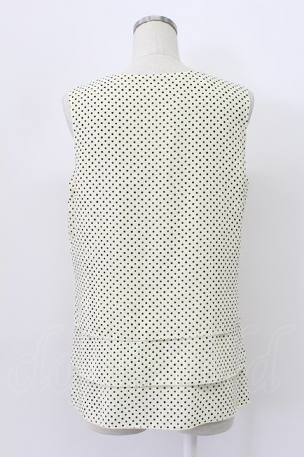 画像2: INGEBORG / ノースリーブトップス  アイボリー T-26-03-16-007-LO-TO-SZ-ZT (2)