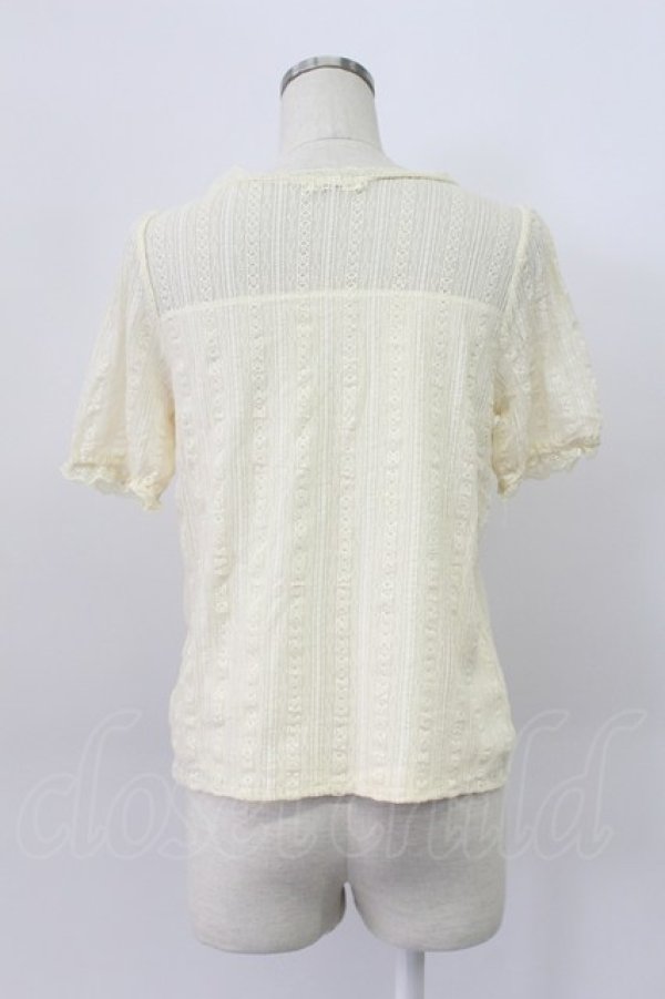 画像2: axes femme / レースカットソー  アイボリー T-26-03-16-008-AX-TO-IG-ZT (2)