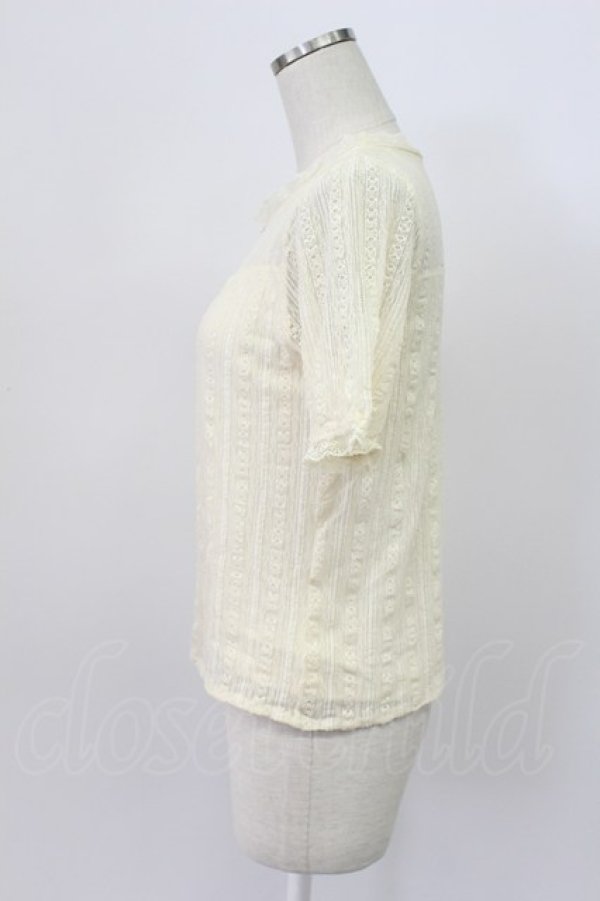 画像3: axes femme / レースカットソー  アイボリー T-26-03-16-008-AX-TO-IG-ZT (3)