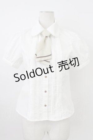 画像: Kurumi Collaboration / マリンアカデミアブラウス M 中白 T-26-03-17-001-GO-BL-SA-ZT650