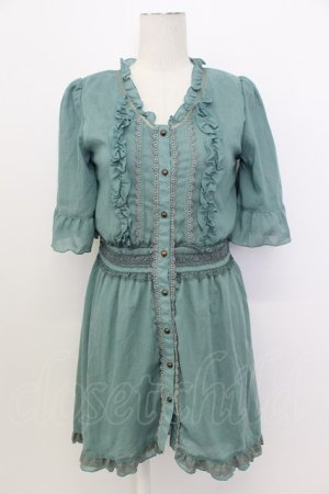 画像: axes femme / シフォンチュニ M グリーン T-26-03-17-024-AX-TO-SZ-ZT