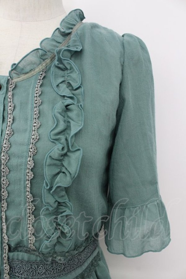 画像3: axes femme / シフォンチュニ M グリーン T-26-03-17-024-AX-TO-SZ-ZT (3)