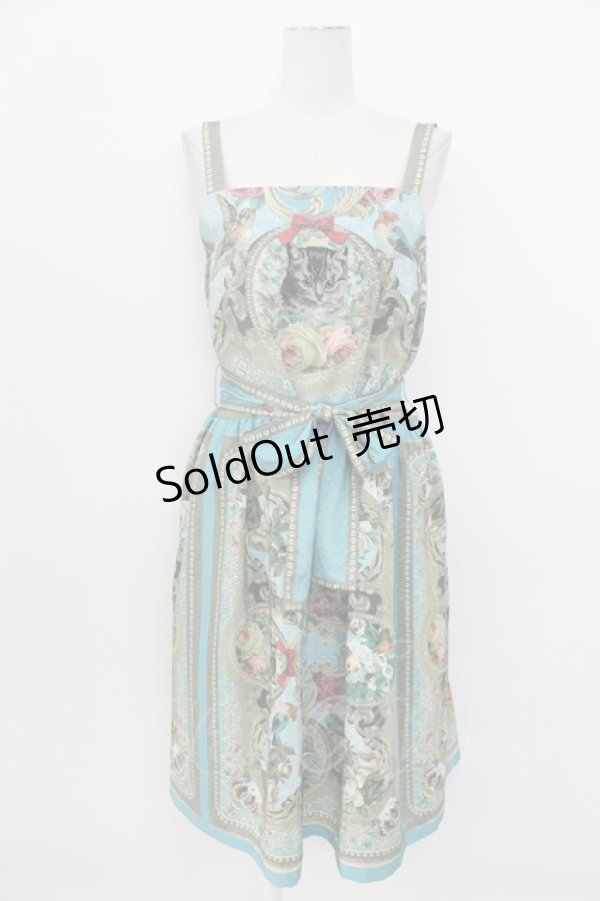 画像1: Juliette et Justine / Swanhilde echarpe〜スワニルダ エシャルプ〜  ブルーグリーン T-26-03-17-028-CL-OP-SA-ZT (1)