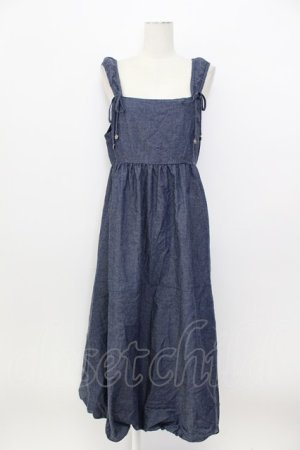 画像: axes femme / バルーンジャンパースカート  インディゴ T-26-03-17-032-AX-OP-SA-ZT