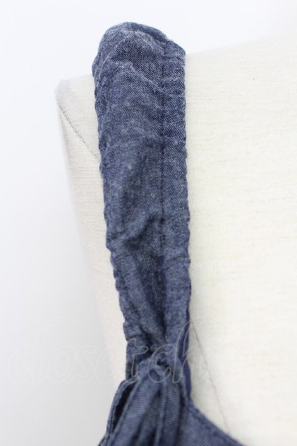 画像3: axes femme / バルーンジャンパースカート  インディゴ T-26-03-17-032-AX-OP-SA-ZT (3)