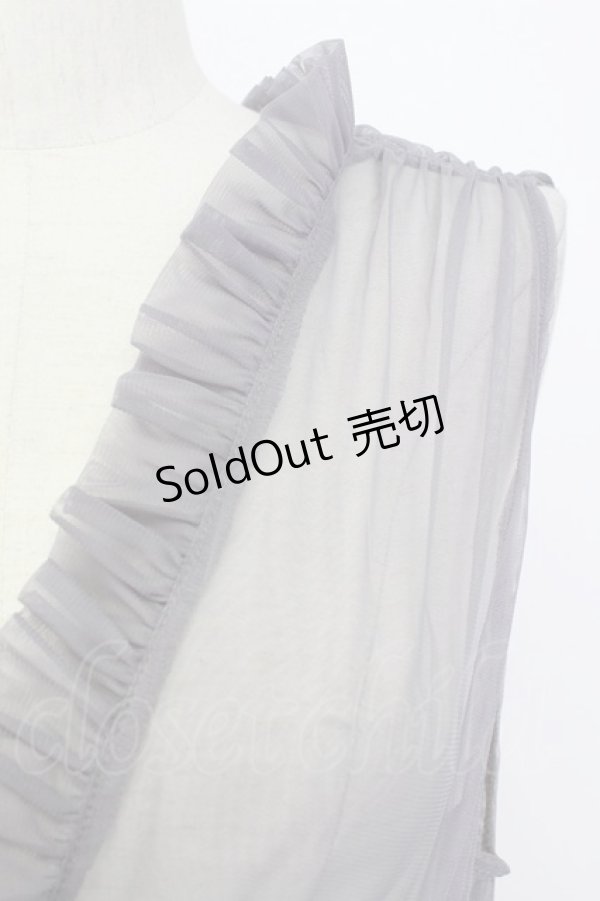 画像3: axes femme / レイヤード用チュールワンピース  グレー T-26-03-17-034-AX-OP-SA-ZT (3)