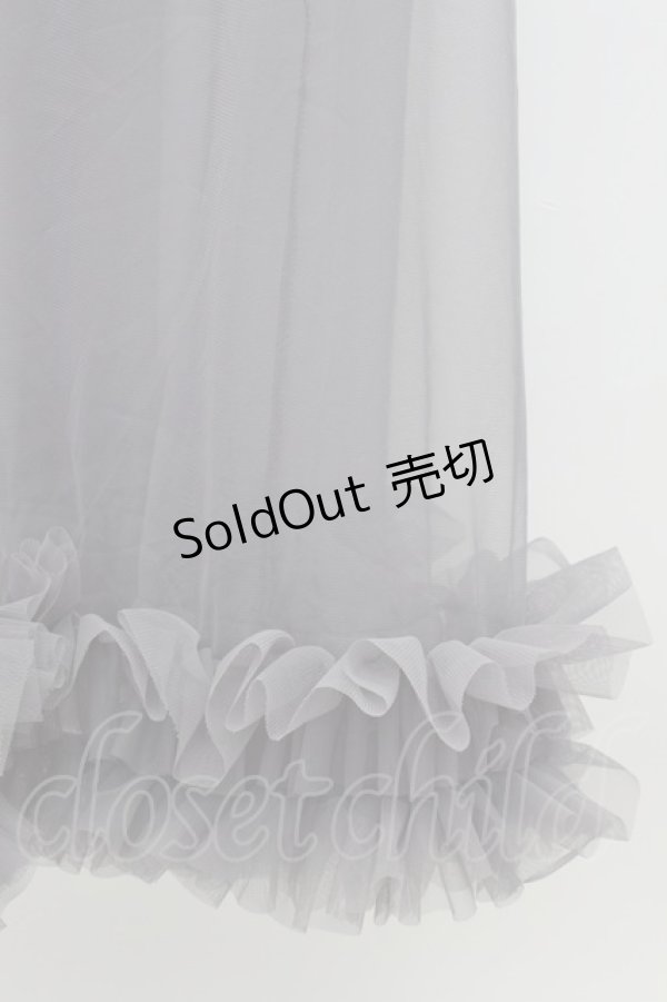 画像4: axes femme / レイヤード用チュールワンピース  グレー T-26-03-17-034-AX-OP-SA-ZT (4)