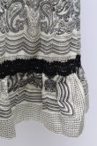 画像4: axes femme / ニットレースペイズリープリントチュニック  アイボリーＸ黒 T-26-03-17-035-AX-OP-SA-ZT (4)