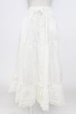 画像1: PINK HOUSE / ピンタックフリルスカート  白 T-26-03-17-039-LO-SK-SA-ZT (1)