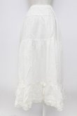 画像2: PINK HOUSE / ピンタックフリルスカート  白 T-26-03-17-039-LO-SK-SA-ZT (2)