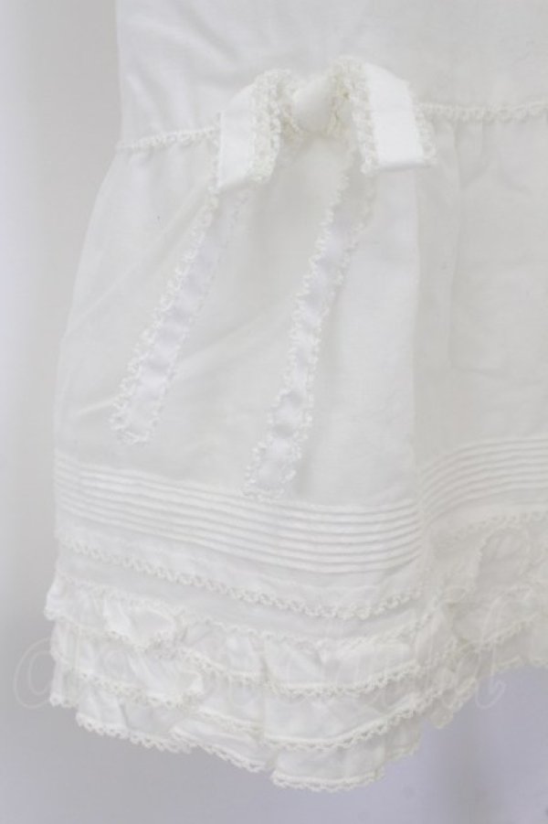 画像3: PINK HOUSE / ピンタックフリルスカート  白 T-26-03-17-039-LO-SK-SA-ZT (3)