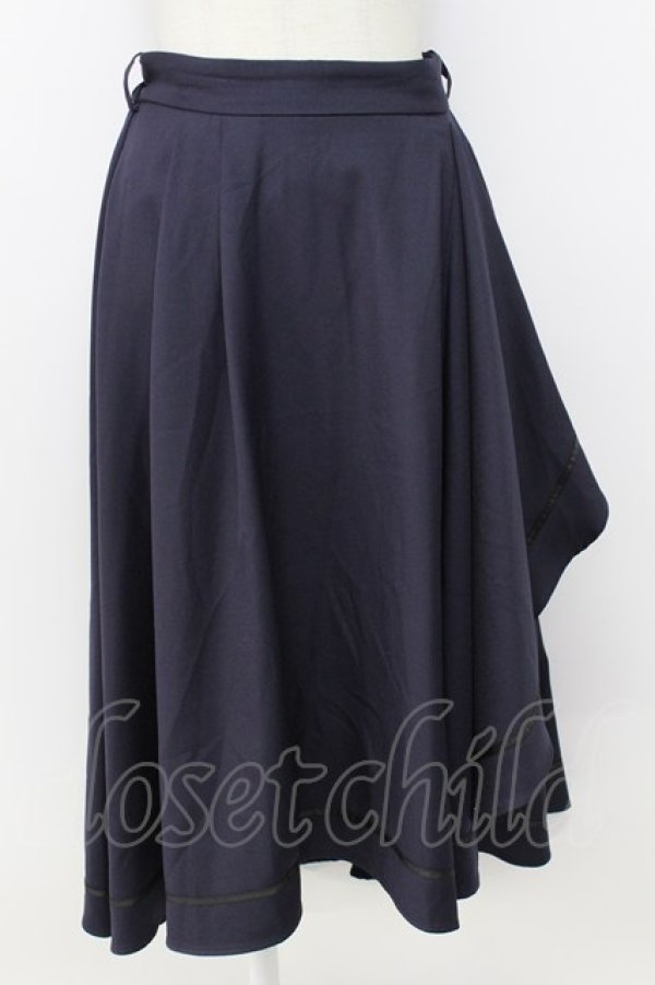 画像1: axes femme / ラッフルフリルスカート M ネイビー T-26-03-17-040-AX-SK-SA-ZT (1)