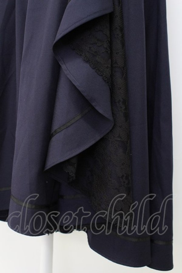 画像3: axes femme / ラッフルフリルスカート M ネイビー T-26-03-17-040-AX-SK-SA-ZT (3)