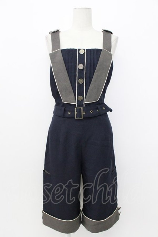 画像1: metamorphose / magical classサロペットパンツ  ネイビー T-26-03-17-041-ME-PA-SA-ZT (1)