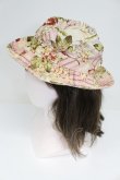 画像2: INGEBORG / 花&チェック帽子  ピンク T-26-03-17-044-LO-AC-SA-ZT (2)