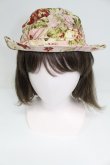 画像4: INGEBORG / 花&チェック帽子  ピンク T-26-03-17-044-LO-AC-SA-ZT (4)