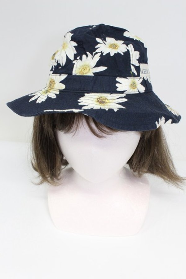 画像4: INGEBORG / マーガレット柄帽子  ネイビー T-26-03-17-045-LO-AC-SA-ZT (4)