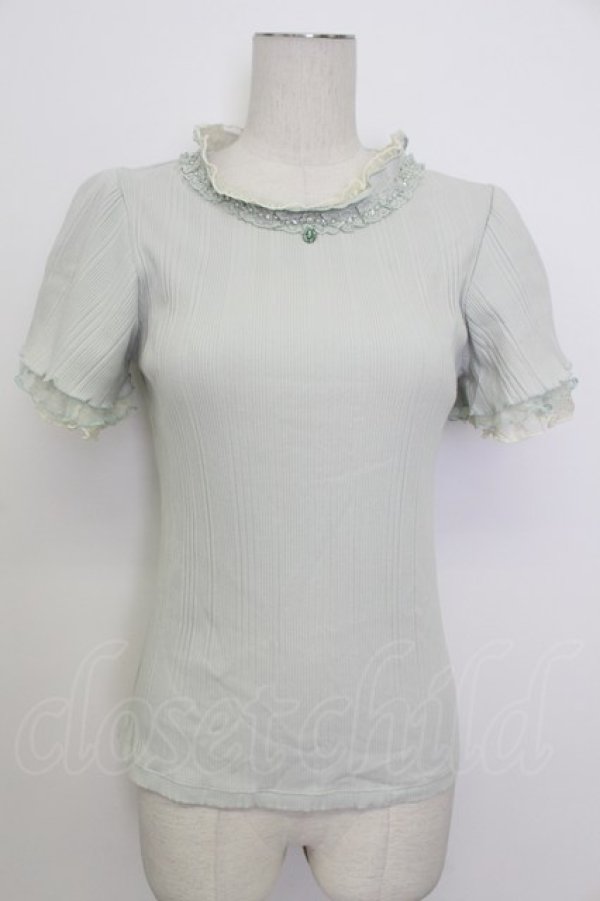 画像1: axes femme / プチスタンドリブインナー  サックス T-26-03-17-010-AX-TO-SA-ZT (1)