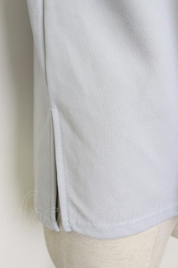 画像4: axes femme / 袖レース切替カットプルオーバー  サックス T-26-03-17-011-AX-TO-SA-ZT (4)