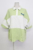 画像1: Candy Stripper / 半袖ラガーシャツ 2 グリーン T-26-03-17-013-PU-TO-SA-ZT (1)