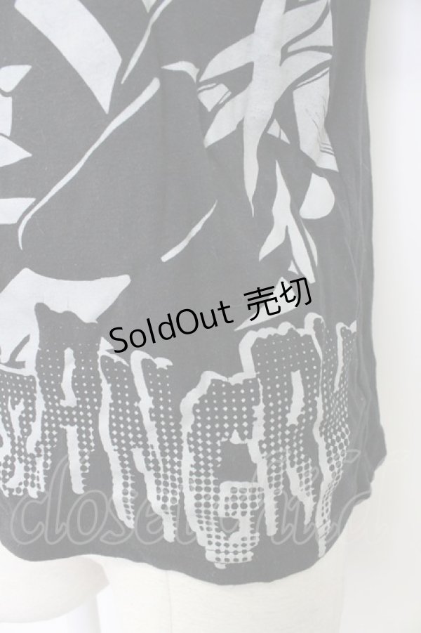 画像5: HANGRY&ANGRY / HANGRY&ANGRY半袖カットソー  黒Ｘグレー T-26-03-17-020-HN-TO-SA-ZT (5)