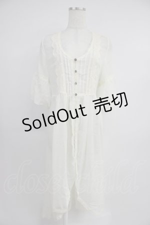 画像: axes femme / バックレースデザインガウン M ホワイト T-26-03-21-024-AX-TO-SA-ZT