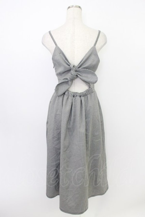 画像2: axes femme / チェック柄キャミワンピース M ブラック T-26-03-21-034-AX-OP-SA-ZT (2)