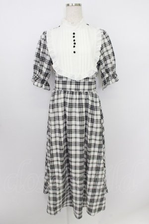 画像: m petit by misako / ワンピース S 黒Ｘ白チェック半袖 T-26-03-21-035-0-OP-SA-ZT