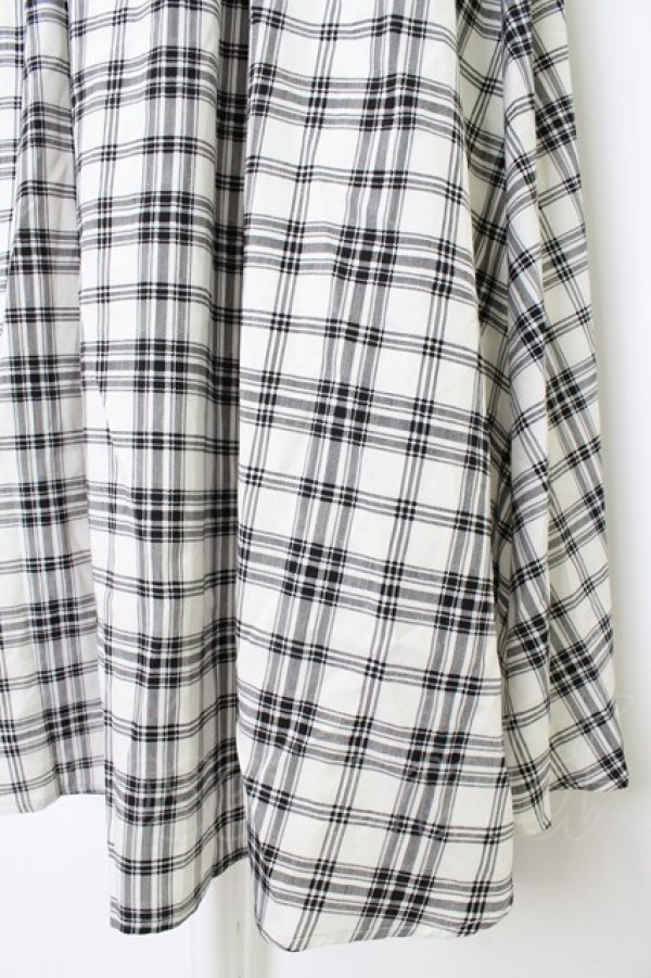 画像4: m petit by misako / ワンピース S 黒Ｘ白チェック半袖 T-26-03-21-035-0-OP-SA-ZT (4)