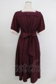 画像2: axes femme kawaii / エレガントドールワンピース M ワイン T-26-03-21-038-AX-OP-SA-ZT (2)