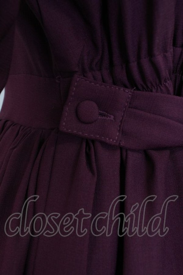 画像3: axes femme kawaii / エレガントドールワンピース M ワイン T-26-03-21-038-AX-OP-SA-ZT (3)