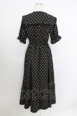 画像2: m petit by misako / 梨地水玉半袖ワンピース S 黒 T-26-03-21-040-LO-OP-SA-ZT (2)