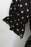 画像3: m petit by misako / 梨地水玉半袖ワンピース S 黒 T-26-03-21-040-LO-OP-SA-ZT (3)