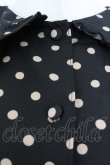 画像5: m petit by misako / 梨地水玉半袖ワンピース S 黒 T-26-03-21-040-LO-OP-SA-ZT (5)