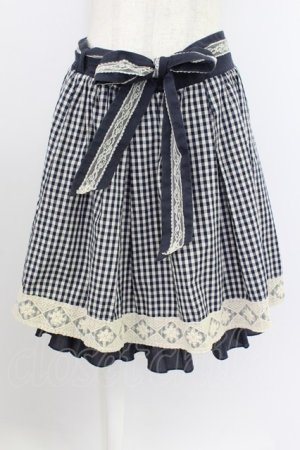 画像: axes femme / ギンガムチェックスカート M ネイビー T-26-03-21-041-AX-SK-SA-ZT