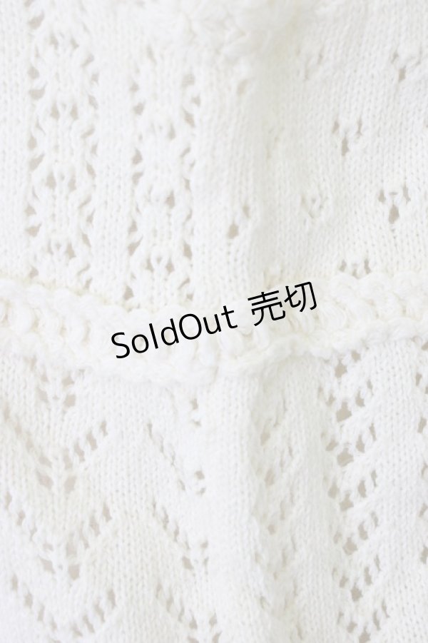 画像5: PINK HOUSE / カメリアモチーフパッチワークニットフードベスト  アイボリー T-26-03-21-005-LO-TO-SA-ZT (5)