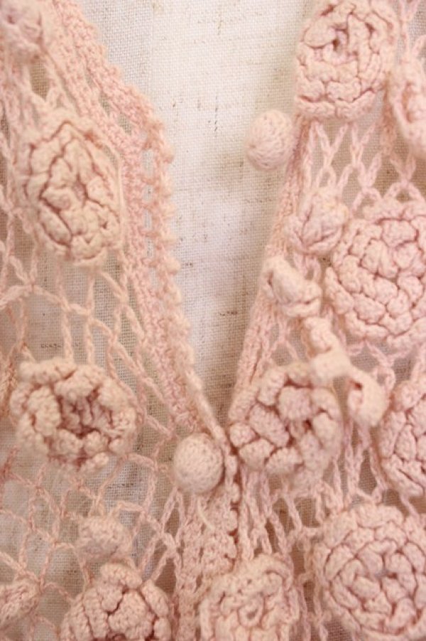 画像3: PINK HOUSE / カメリアモチーフニットベスト  ピンク T-26-03-21-006-LO-TO-SA-ZT (3)