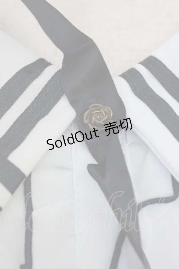 画像4: axes femme / バイカラーブラウス風プルオーバー M サックス T-26-03-21-011-AX-TO-SA-ZT (4)