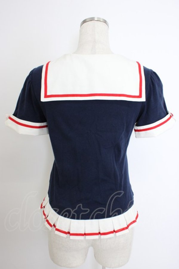 画像2: Angelic Pretty / ヴィンテージセーラーカットソー  紺Ｘ白Ｘ赤 T-26-03-21-016-AP-TO-SA-ZT (2)
