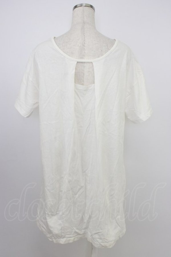 画像2: axes femme / ネックレス付ビッグＴシャツ M ホワイト T-26-03-21-002-AX-TS-SA-ZT (2)