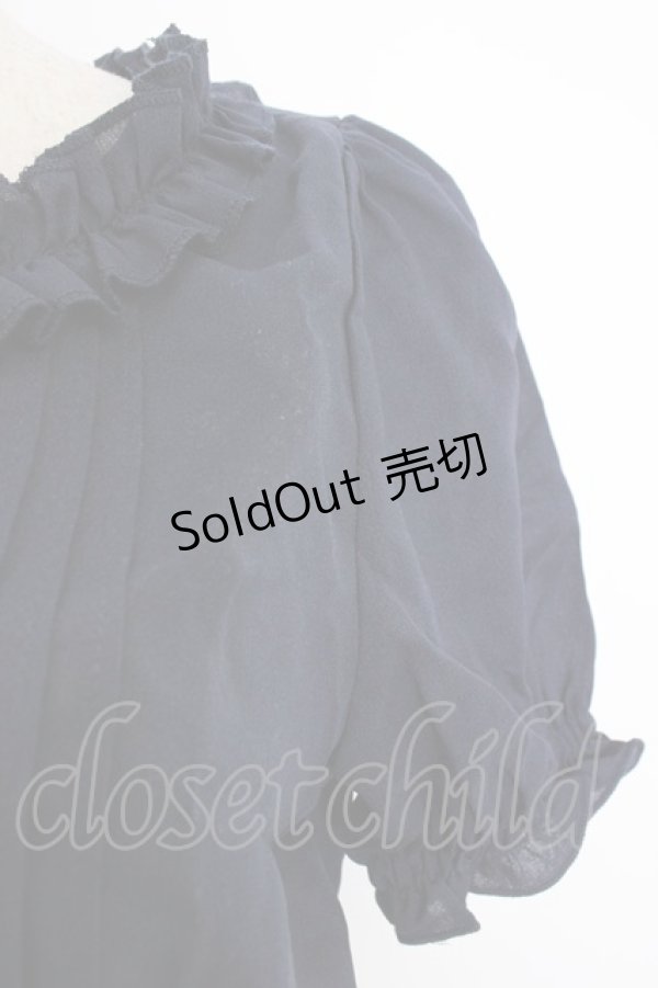 画像3: axes femme POETIQUE / リボンピンタックデザインブラウス M コン T-26-03-21-019-AX-BL-SA-ZT (3)