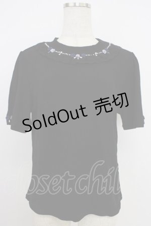 画像: axes femme / 吸水速乾バラボトルネックPO  黒 T-26-03-21-021-AX-TO-SA-ZT