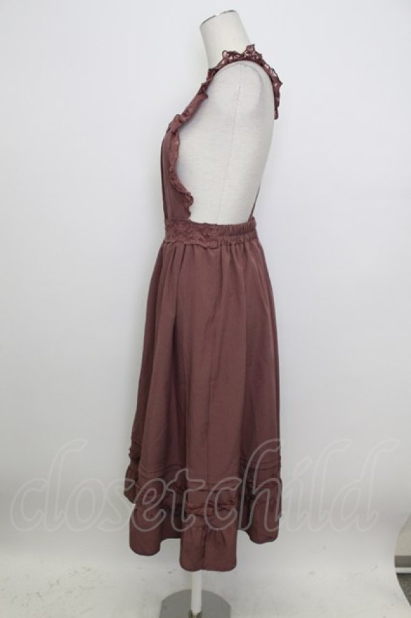 画像2: axes femme / エプロン風レトロジャンスカ  モカ T-26-03-23-022-AX-OP-SA-ZT (2)