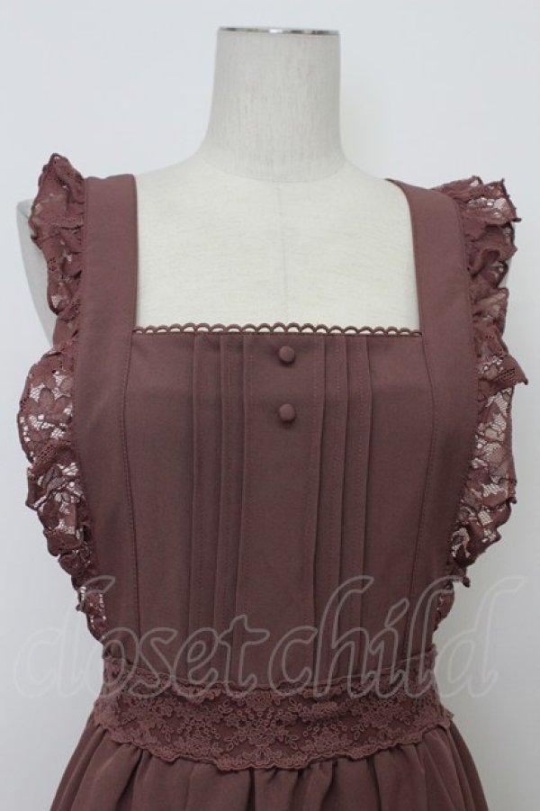 画像3: axes femme / エプロン風レトロジャンスカ  モカ T-26-03-23-022-AX-OP-SA-ZT (3)