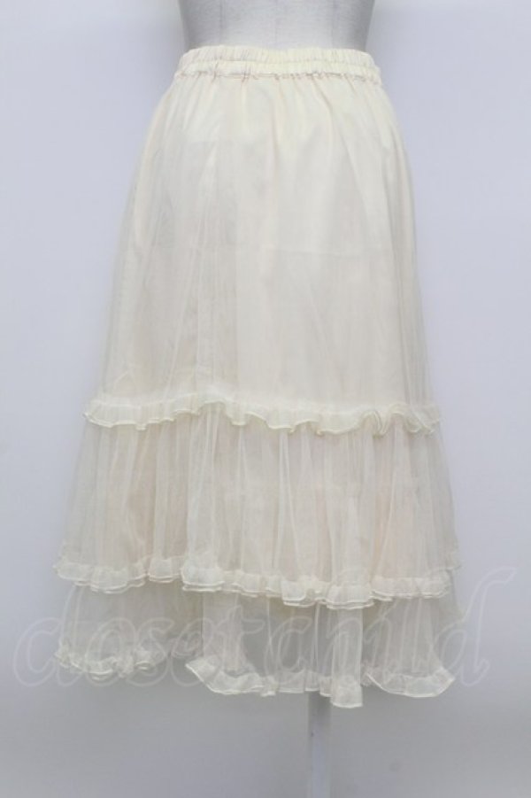 画像2: axes femme / ミドル丈チュールパニエ M 生成り T-26-03-23-024-AX-SK-SZ-ZT (2)