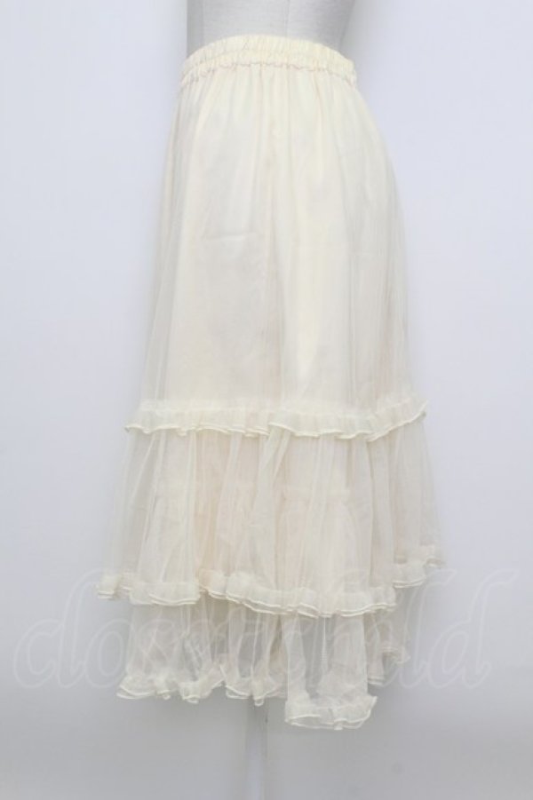 画像3: axes femme / ミドル丈チュールパニエ M 生成り T-26-03-23-024-AX-SK-SZ-ZT (3)